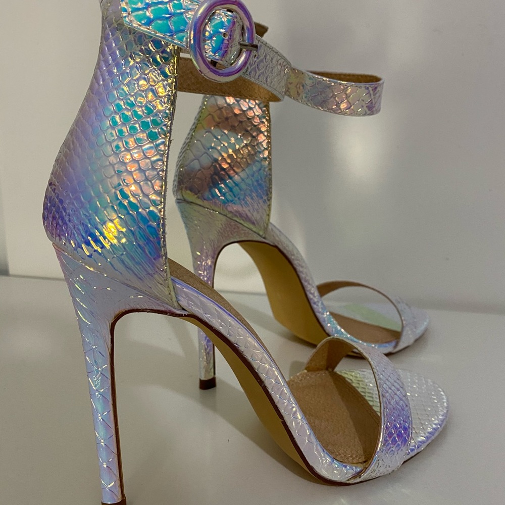 Mermaid iridescent high heels